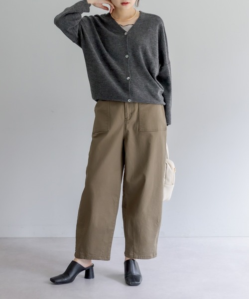 PUAL CE CIN（ピュアルセシン）の「JAPAN MADEベイカーコクーンパンツ（その他パンツ・レディース・ナチュラル/カーキ・FREE）」の10枚目の写真