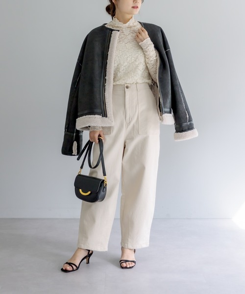 PUAL CE CIN（ピュアルセシン）の「JAPAN MADEベイカーコクーンパンツ（その他パンツ・レディース・ナチュラル/カーキ・FREE）」の17枚目の写真