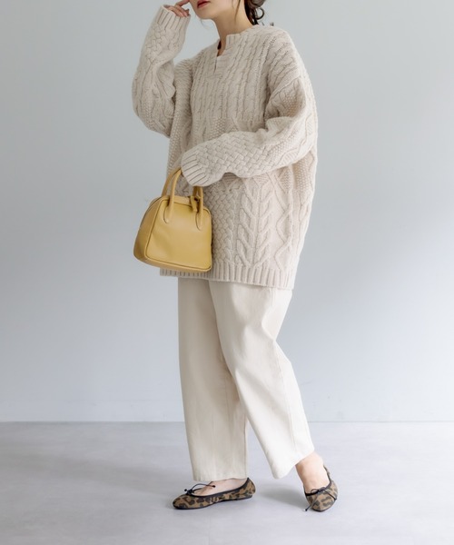 PUAL CE CIN（ピュアルセシン）の「JAPAN MADEベイカーコクーンパンツ（その他パンツ・レディース・ナチュラル/カーキ・FREE）」の20枚目の写真