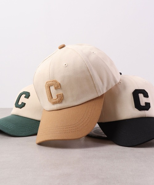 Ree&Mee(リーアンドミー)の「Ree&Mee C バイカラー BBキャップ 帽子 CAP(キャップ・メンズ・ブラウン/グリーン/ネイビー/ブラック/ベージュ・FREE)」の3枚目の写真