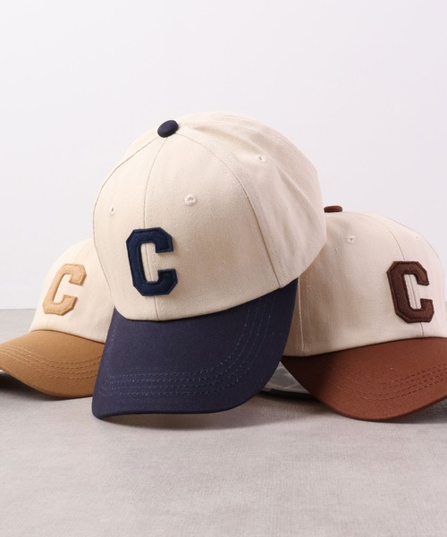 Ree&Mee(リーアンドミー)の「Ree&Mee C バイカラー BBキャップ 帽子 CAP(キャップ・メンズ・ブラウン/グリーン/ネイビー/ブラック/ベージュ・FREE)」の5枚目の写真
