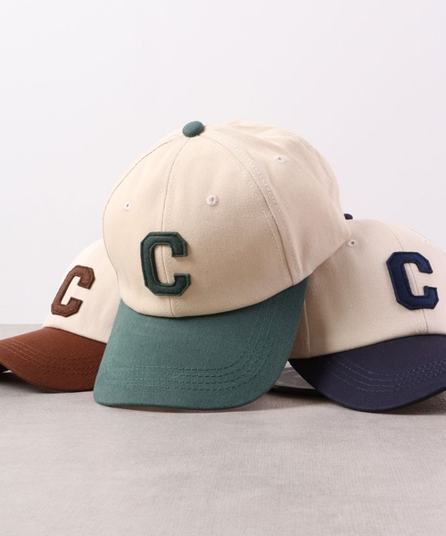 Ree&Mee(リーアンドミー)の「Ree&Mee C バイカラー BBキャップ 帽子 CAP(キャップ・メンズ・ブラウン/グリーン/ネイビー/ブラック/ベージュ・FREE)」の4枚目の写真