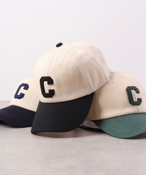 Ree&Mee(リーアンドミー)の「Ree&Mee C バイカラー BBキャップ 帽子 CAP(キャップ・メンズ・ブラウン/グリーン/ネイビー/ブラック/ベージュ・FREE)」の2枚目の写真