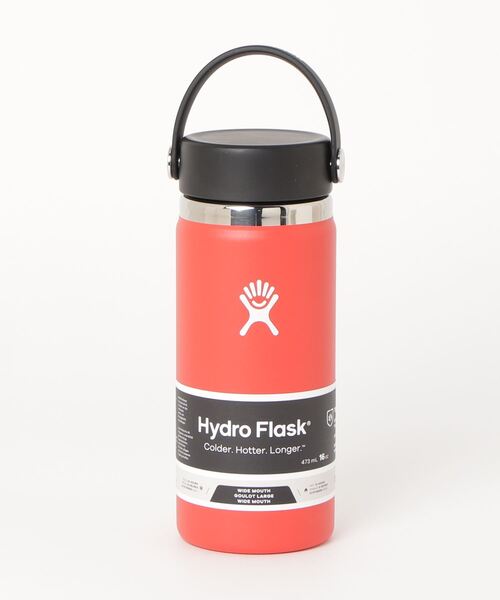 ムラサキスポーツ(ムラサキスポーツ)の「Hydro Flask/ハイドロフラスク ステンレスボトル ハイドレーション ワイドマウス 16oz 5089022(水筒・メンズ・インディゴブルー/レッド・FREE)」の7枚目の写真