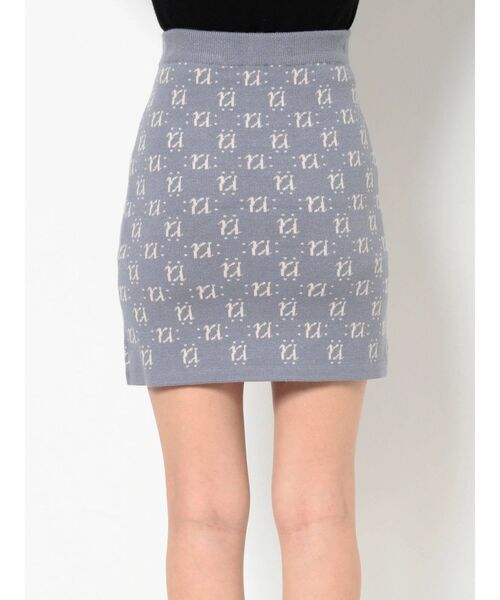 RESEXXY(リゼクシー)の「モノグラムニットミニスカート(スカート・レディース・アイボリー/ブラック/ブルー・FREE)」の15枚目の写真