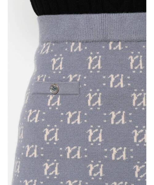 RESEXXY(リゼクシー)の「モノグラムニットミニスカート(スカート・レディース・アイボリー/ブラック/ブルー・FREE)」の9枚目の写真