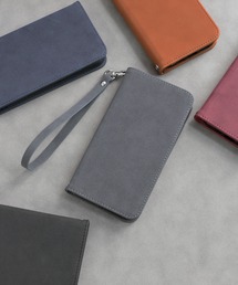 Smarfy（スマーフィー）の「iPhone14 iPhone14Pro iPhone13 スエード調 手帳型ケース Smarfy ストラップ付き スマホケース [スエード手帳]（スマホケース/カバー）」