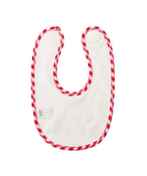 MIKI HOUSE(ミキハウス)の「プッチー&うさこスタイ(スタイ/よだれかけ・キッズ・レッド/マルチ・ONE SIZE)」の3枚目の写真