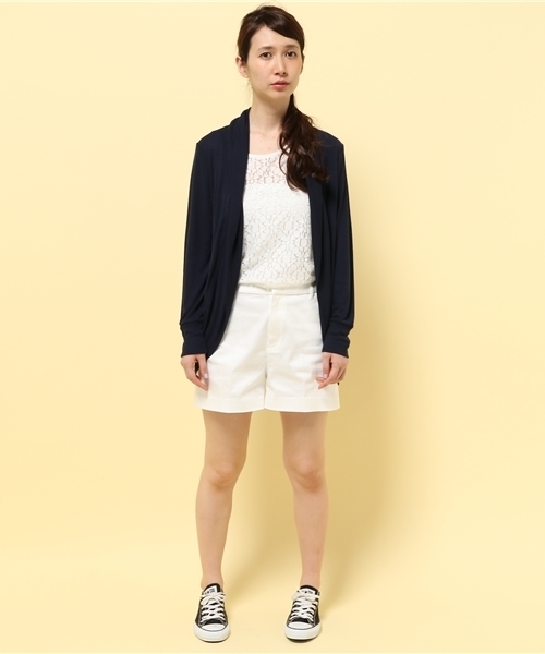 GIORDANO（ジョルダーノ）の「[GIORDANO]サマーロングトッパーカーディガン（カーディガン/ボレロ・レディース・グレー/ベージュ/ブルー/ネイビー・FREE）」の9枚目の写真