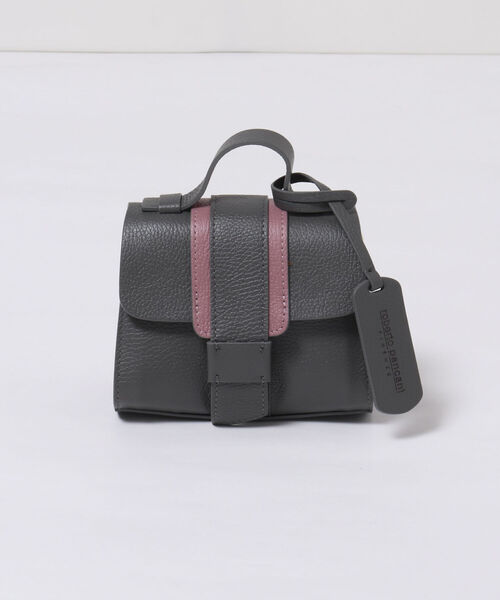 NOLLEY’S(ノーリーズ)の「【roberto pancani/ロベルトパンカーニ】2トーンミニレザーポシェット(ショルダーバッグ・レディース・グレー系その他3/ベージュ系その他3・FREE)」の2枚目の写真