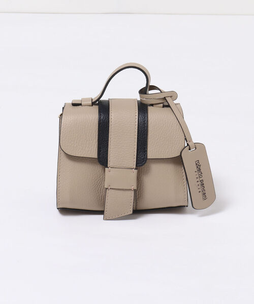 NOLLEY’S(ノーリーズ)の「【roberto pancani/ロベルトパンカーニ】2トーンミニレザーポシェット(ショルダーバッグ・レディース・グレー系その他3/ベージュ系その他3・FREE)」の7枚目の写真