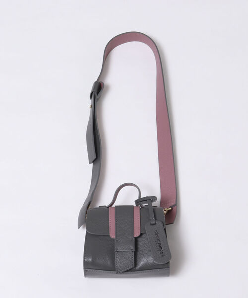 NOLLEY’S(ノーリーズ)の「【roberto pancani/ロベルトパンカーニ】2トーンミニレザーポシェット(ショルダーバッグ・レディース・グレー系その他3/ベージュ系その他3・FREE)」の11枚目の写真