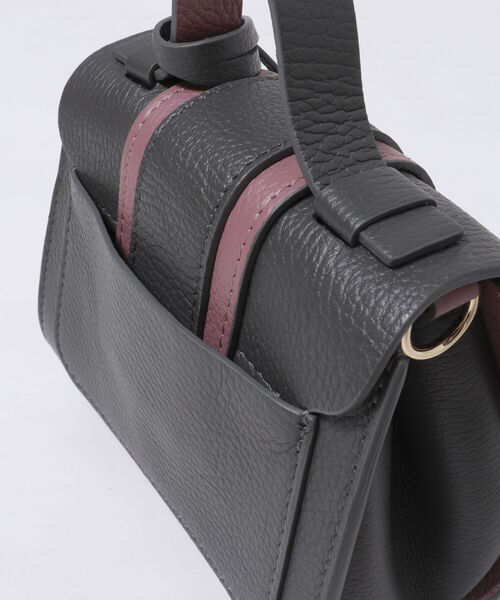NOLLEY’S(ノーリーズ)の「【roberto pancani/ロベルトパンカーニ】2トーンミニレザーポシェット(ショルダーバッグ・レディース・グレー系その他3/ベージュ系その他3・FREE)」の8枚目の写真