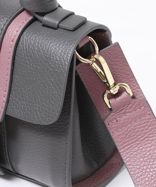 NOLLEY’S(ノーリーズ)の「【roberto pancani/ロベルトパンカーニ】2トーンミニレザーポシェット(ショルダーバッグ・レディース・グレー系その他3/ベージュ系その他3・FREE)」の19枚目の写真