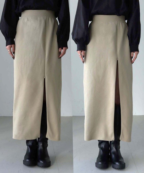 cheriella（シェリエラ）の「【cheriella】WEB限定ファスナースリットタイトスカート（スカート・レディース・ベージュ/マスタード/カーキ/ブラック・M）」の20枚目の写真