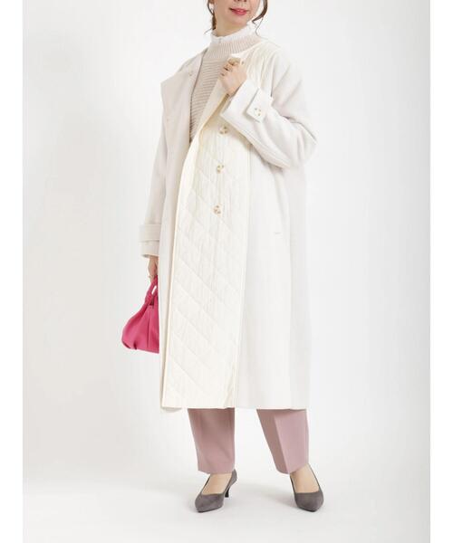 Te chichi（テチチ）の「袖ボリューム短丈バックシャン畦ニット（ニット/セーター・レディース・オフホワイト/ネイビー・ﾌﾘ-）」の16枚目の写真