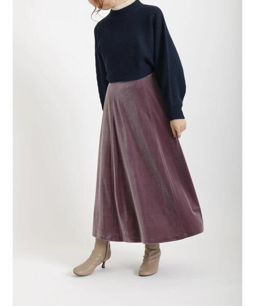 Te chichi（テチチ）の「袖ボリューム短丈バックシャン畦ニット（ニット/セーター・レディース・オフホワイト/ネイビー・ﾌﾘ-）」の17枚目の写真