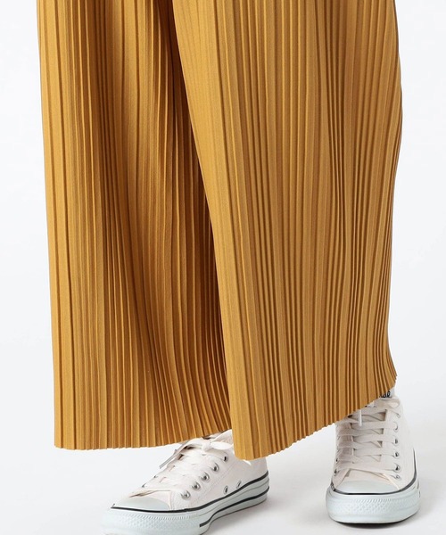 Grand PARK（グランドパーク）の「カットオフ可能　BOXプリーツパンツ（その他パンツ・レディース・イエロー/ブラック/サックスブルー・MEDIUM/LARGE）」の8枚目の写真