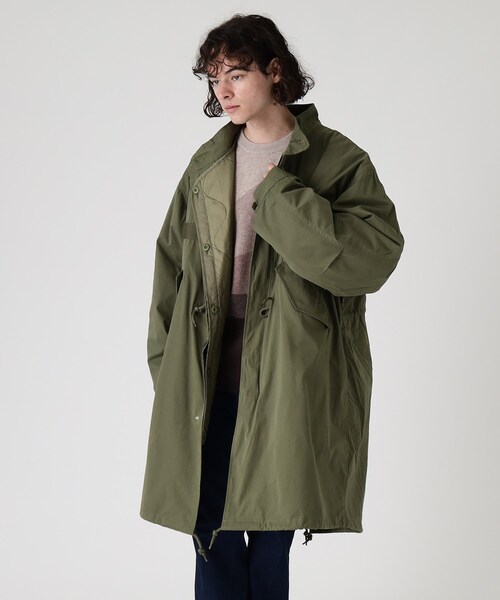 tk.TAKEO KIKUCHI(ティーケータケオキクチ)の「◆ライナー付モッズコート(モッズコート・メンズ・ブラック/ダークグリーン・02/03)」の2枚目の写真