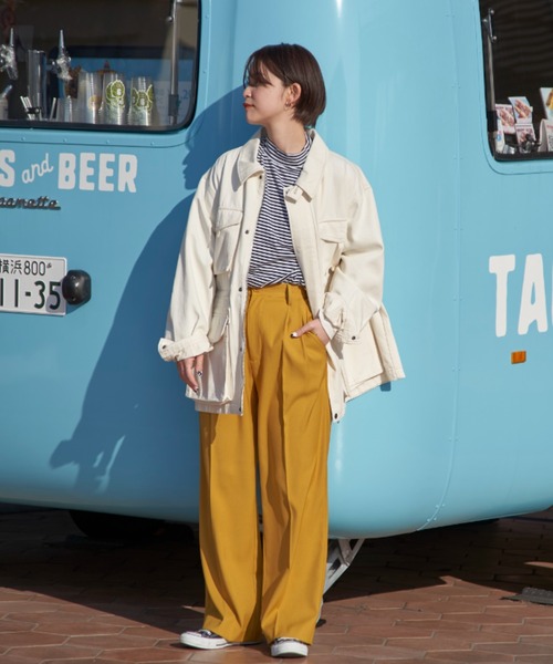 CONES BOSS（コーンズボス）の「【CONES BOSS × CIAOPANIC】デニムジャケットカバーオール（デニムジャケット・レディース・オフホワイト/ブルー/ベージュ・MEDIUM/LARGE）」の15枚目の写真