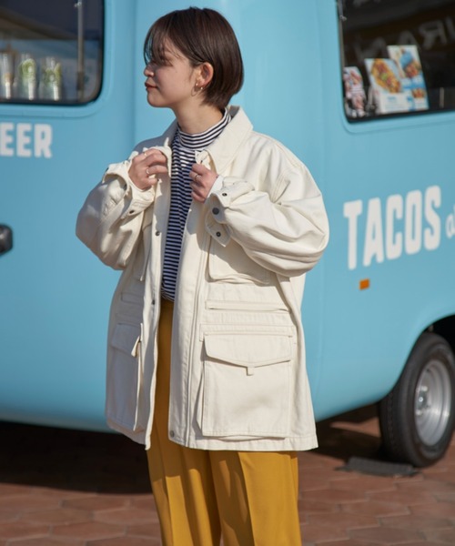 CONES BOSS（コーンズボス）の「【CONES BOSS × CIAOPANIC】デニムジャケットカバーオール（デニムジャケット・レディース・オフホワイト/ブルー/ベージュ・MEDIUM/LARGE）」の21枚目の写真