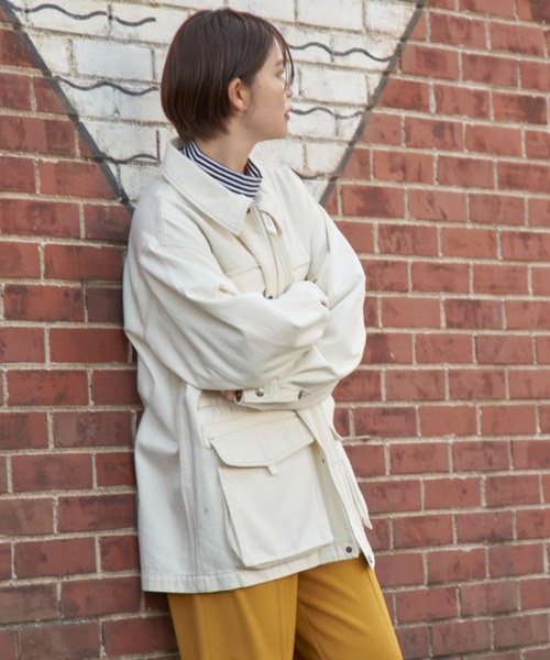 CONES BOSS（コーンズボス）の「【CONES BOSS × CIAOPANIC】デニムジャケットカバーオール（デニムジャケット・レディース・オフホワイト/ブルー/ベージュ・MEDIUM/LARGE）」の10枚目の写真