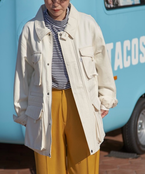 CONES BOSS（コーンズボス）の「【CONES BOSS × CIAOPANIC】デニムジャケットカバーオール（デニムジャケット・レディース・オフホワイト/ブルー/ベージュ・MEDIUM/LARGE）」の20枚目の写真