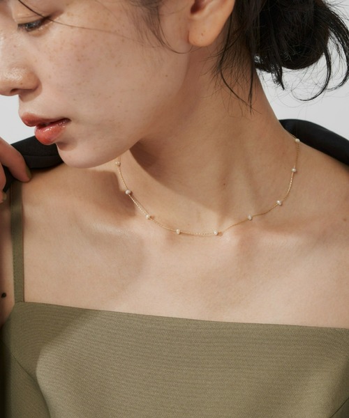 Aunt Marie's（アントマリーズ）の「パールチェーンネックレス（ネックレス・レディース・シルバー/ゴールド・FREE）」の6枚目の写真