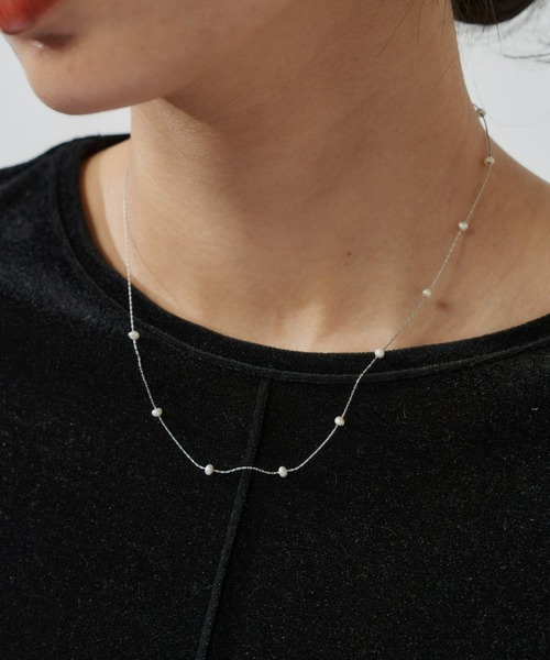 Aunt Marie's（アントマリーズ）の「パールチェーンネックレス（ネックレス・レディース・シルバー/ゴールド・FREE）」の4枚目の写真