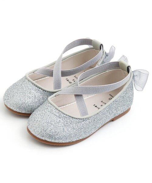 apres les cours（アプレレクール）の「クロスストラップラメパンプス_アプレレクールマシェリ（パンプス・キッズ・ピンク/シルバー・17/18/14/16/15 /19）」の7枚目の写真