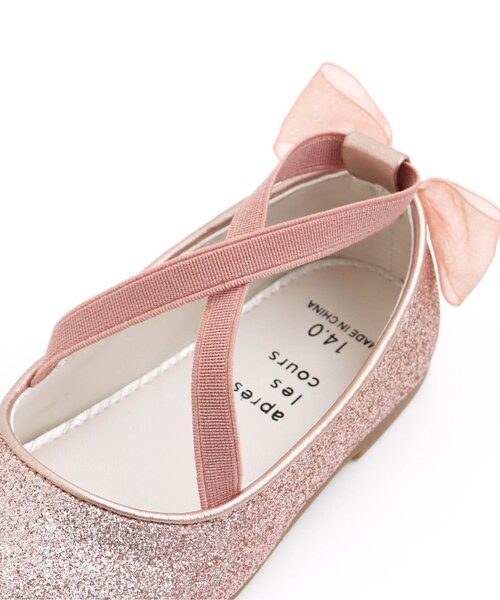 apres les cours（アプレレクール）の「クロスストラップラメパンプス_アプレレクールマシェリ（パンプス・キッズ・ピンク/シルバー・17/18/14/16/15 /19）」の10枚目の写真