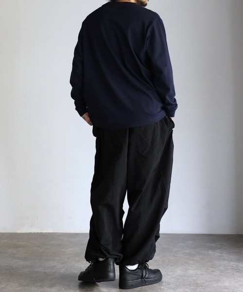 POLOCHAMPS（ポロチャンプス）の「【POLO CHAMPS/ポロチャンプス】ビッグシルエット ワンポイント刺繍 ロングTシャツ（Tシャツ/カットソー・メンズ・ホワイト/ブラック/ダークグリーン/ベージュ/ネイビー・M/L）」の17枚目の写真