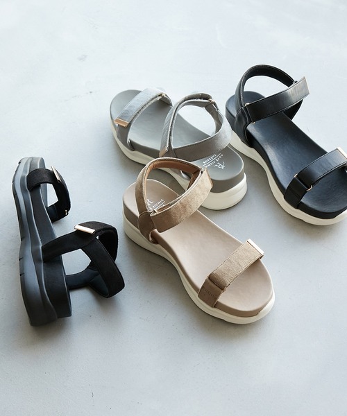 ワニカンベルクロスニーカーサンダル