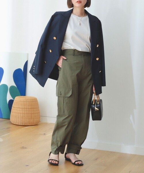 B:MING by BEAMS(ビーミングバイビームス)の「B:MING by BEAMS / ダブル ブレスト ジャケット(テーラードジャケット・レディース・ネイビー/ベージュ・MEDIUM/SMALL)」の10枚目の写真