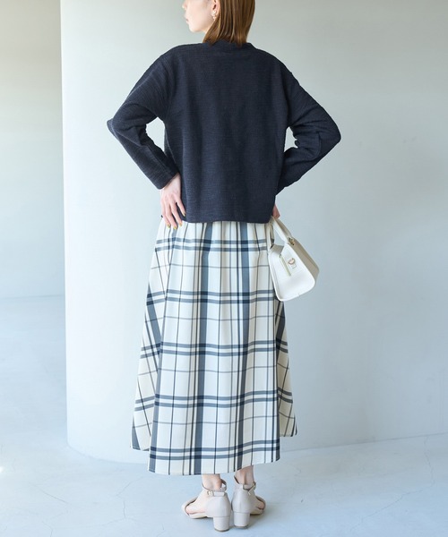 ROPE' PICNIC(ロペピクニック)の「カットツイードメタル釦カーディガン(カーディガン/ボレロ・レディース・ホワイト/ネイビー/グリーン・38)」の21枚目の写真