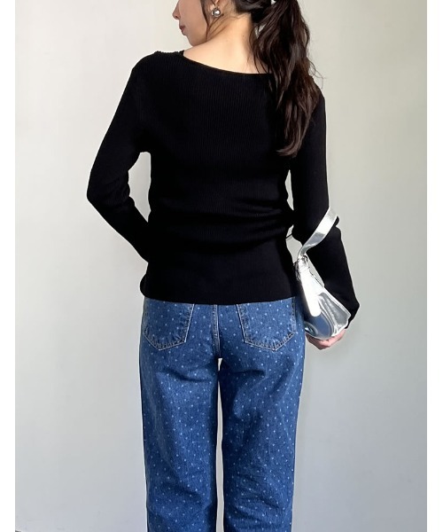 Re:EDIT（リエディ）の「[神山まりあさん着用][2024SS COLLECTION][2点セット]リボンカーディガン×アメスリキャミソールセット（アンサンブル・レディース・ブラック/ホワイト/グレー・LARGE/MEDIUM）」の16枚目の写真