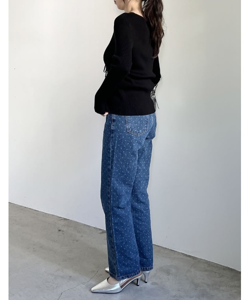 Re:EDIT（リエディ）の「[神山まりあさん着用][2024SS COLLECTION][2点セット]リボンカーディガン×アメスリキャミソールセット（アンサンブル・レディース・ブラック/ホワイト/グレー・LARGE/MEDIUM）」の9枚目の写真