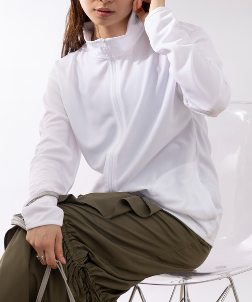 Printstar（プリントスター）の「【Printstar】UVカット！ ◎ 4.4オンス ドライジップジャケット ランニング・スポーツ・フィットネス・ジム・ヨガ 紫外線対策  glimmer 00358（パーカー・レディース・ホワイト/ネイビー/ミント/ライトイエロー/ロイヤルブルー/ブラック/ライトピンク/ダークグレー/ライトブルー/レッド・3L/L/LL/M/S）」の22枚目の写真