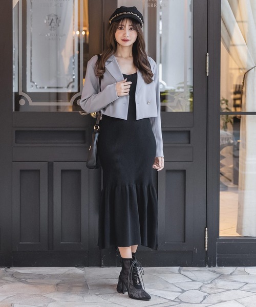 Julia Boutique（ジュリアブティック）の「チェーン付きジュート風キャスケット/23086（キャスケット・レディース・ブラック/ホワイト・ONE）」の9枚目の写真