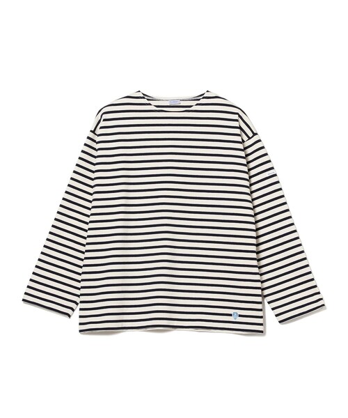 ORCIVAL（オーシバル）の「ORCIVAL / コットンロード ルーズ Tシャツ（Tシャツ/カットソー・メンズ・ナチュラル/ホワイト/ネイビー・3/4/5）」の4枚目の写真