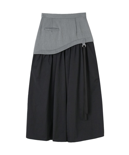 Maisones.(メゾネス)の「Round-flap Skirt | ラウンドフラップスカート(スカート・レディース・チャコールグレー/ブラック/ネイビー・1/2)」の18枚目の写真
