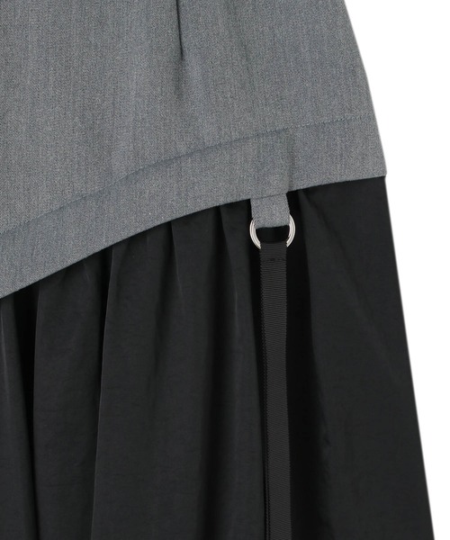 Maisones.(メゾネス)の「Round-flap Skirt | ラウンドフラップスカート(スカート・レディース・チャコールグレー/ブラック/ネイビー・1/2)」の14枚目の写真