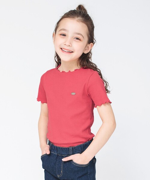 BRANSHES(ブランシェス)の「テレコ半袖Tシャツ(Tシャツ/カットソー・キッズ・その他/イエロー/フューシャピンク/アイボリー/ブラック・130/150/120/140/110/90/100/160)」の5枚目の写真