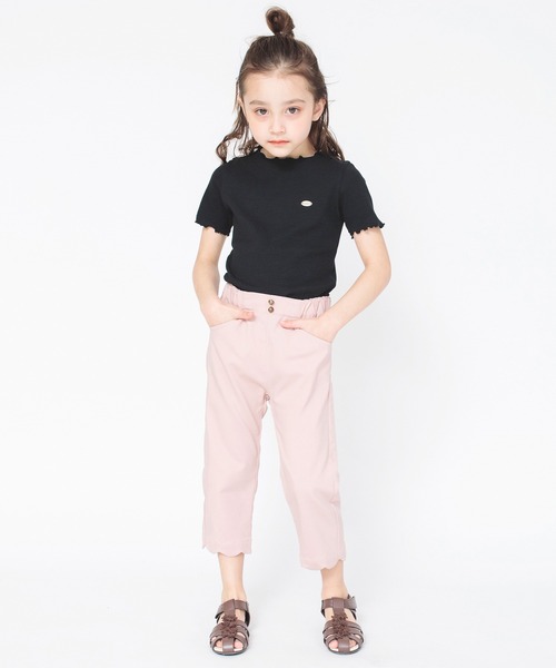 BRANSHES(ブランシェス)の「テレコ半袖Tシャツ(Tシャツ/カットソー・キッズ・その他/イエロー/フューシャピンク/アイボリー/ブラック・130/150/120/140/110/90/100/160)」の14枚目の写真