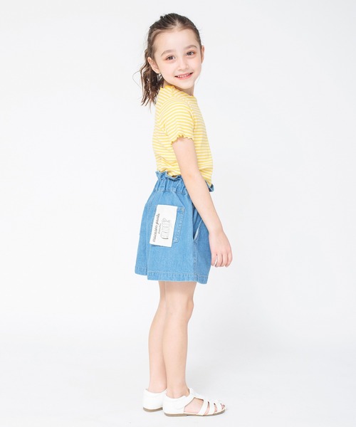 BRANSHES(ブランシェス)の「テレコ半袖Tシャツ(Tシャツ/カットソー・キッズ・その他/イエロー/フューシャピンク/アイボリー/ブラック・130/150/120/140/110/90/100/160)」の6枚目の写真