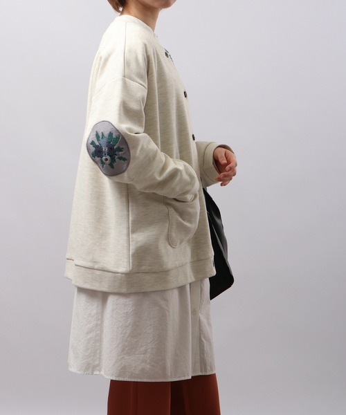 EMAGO エルボーパッチ刺繍カーディガン（カーディガン/ボレロ）｜Emago（イマゴ）
