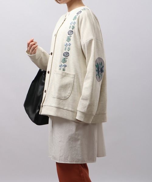 EMAGO エルボーパッチ刺繍カーディガン（カーディガン/ボレロ）｜Emago（イマゴ）