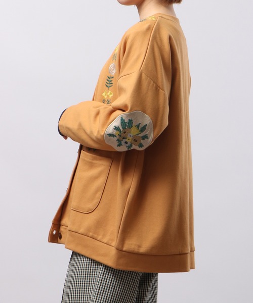 EMAGO エルボーパッチ刺繍カーディガン（カーディガン/ボレロ）｜Emago（イマゴ）