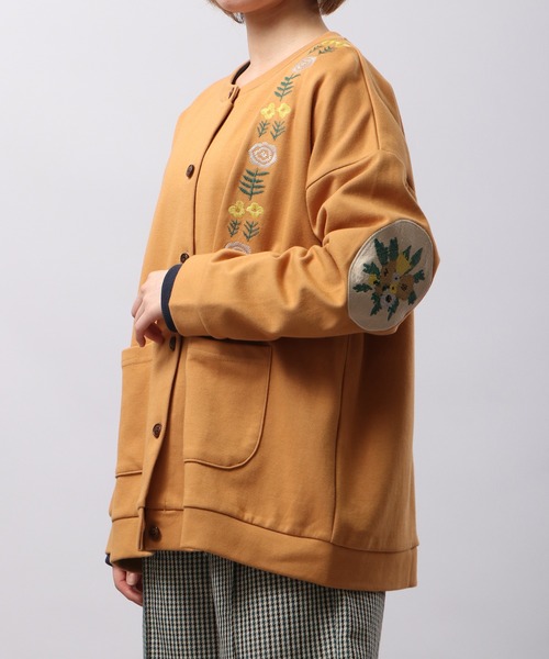 EMAGO エルボーパッチ刺繍カーディガン（カーディガン/ボレロ）｜Emago（イマゴ）