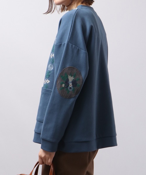 EMAGO エルボーパッチ刺繍カーディガン（カーディガン/ボレロ）｜Emago（イマゴ）